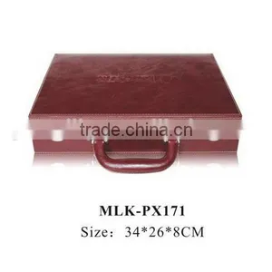 Economic New Design Leather Retro Suitcase thumbnail-1