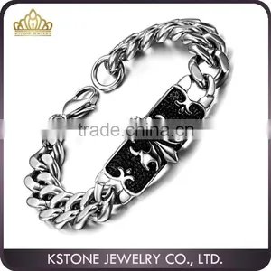 KSTONE 316L Stainless Steel Punk Style Chain Bracelett for Man thumbnail-1