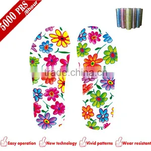 Vivid Flower Pattern Eva Garden Shoe Sole Print Film thumbnail-1