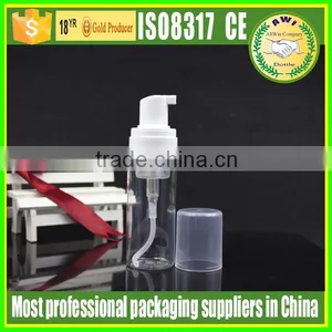 Transparent Plastic Foam Pump Cosmetic Bottle thumbnail-1
