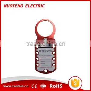 LAH01 Durable Anodized Lluminum Alloy Lockout Hasps With Labels thumbnail-1