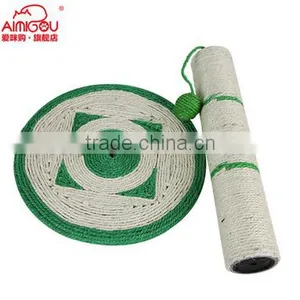BSCI QQ-pet Factory Hot Cat Scratching Post Green Sisal Cat Tree Toy thumbnail-4
