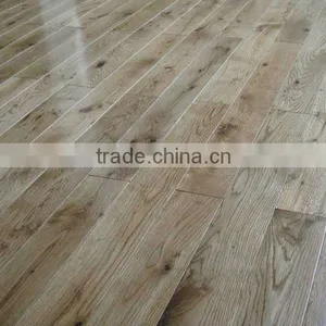 Rustic Grade Oak Wood Flooring; Solid Knotty Oak Flooring thumbnail-1