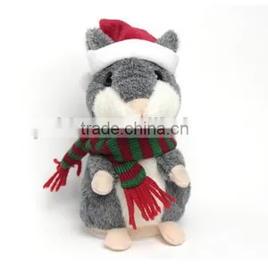 2016 Christmas Gift Hot Cute Plush Talking Hamster Recording Toy Hamster, Speaking Hamster thumbnail-4