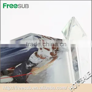Freesub BXP-01 L140*H195*W40mm Peak Cup Blank Sublimation 3d Crystal Pics thumbnail-5