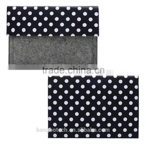 Wool Felt With Canvas Material Sleeve Bags for Mabook Laptop Case thumbnail-4