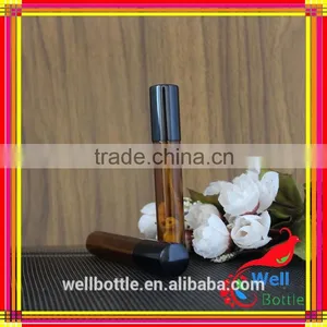 Amber Penicillin Bottle Long Thin Bottle With Black Spray Bottle Caps thumbnail-6