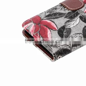 for Samsung Galaxy Note 5 Flower Design Case, 2015 New Arrival Leather Flip Cover Case With Card Slot for Samsung Galaxy Note 5 thumbnail-5