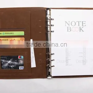 Loose Leaf Leather Journal Diary Notebook With Pen Holder and Card Holder thumbnail-3