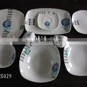 China Square Tableware Sets Ceramic Dinner Set With Nice Printed Porcelain Dinner Sets thumbnail-1