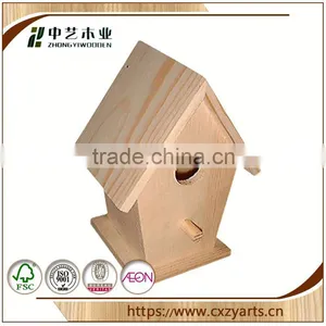Big Customers Cooperation Good Quality Unique Designed Nestling Cottage Custom New Design Wooden Bird House thumbnail-6