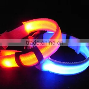 Wholesale LED Luminous Nylon Pet Dog Collar PT208 thumbnail-3