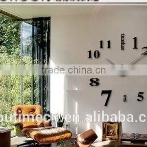 3D Removable Vinyl Decal EVA Clock Design Wall Sticker thumbnail-3