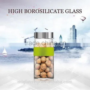 Glass Food Storage Vacuum Container With Stainless Lid QM421 thumbnail-1