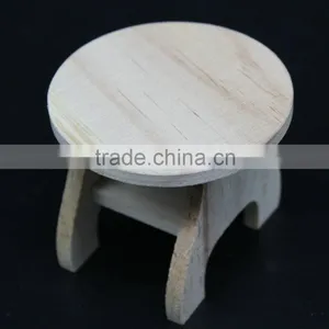 Wooden Chair,pine Wooden Small Chair,round Small Chair thumbnail-3