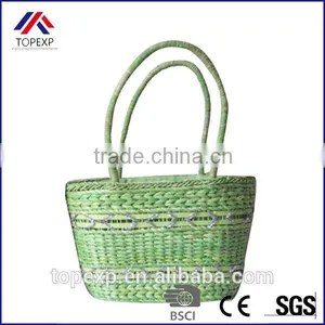 Woven Paper Straw Bag Straw Tote Bag Plain Bag thumbnail-5