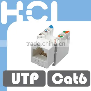 Network Solution Category 6 3P Connecting Hardware RJ45 UTP Keystone Jacks thumbnail-1