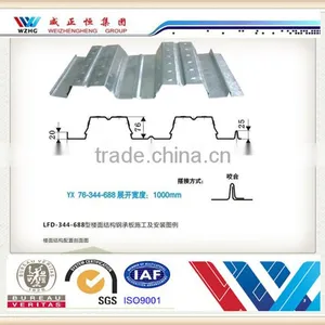 Building Construction Materials Steel Decking Composite Floor Decking Sheets,floor Decking Sheets thumbnail-4