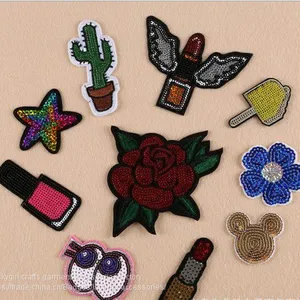 New Style Customized Colorful Applique Flower Sequins thumbnail-1