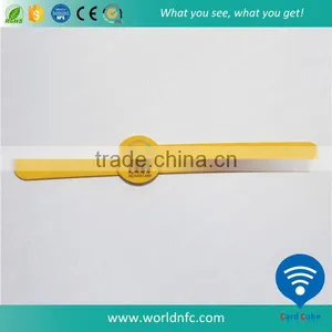 Promotional Gifts Customized Logo NFC MF PLUS-X Lock Wristbands RFID Bracelet thumbnail-2