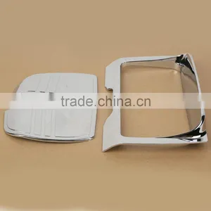 Chrome Tri Line Stereo Trim Cover for Touring Street Glide FLHXS 2014-up thumbnail-2