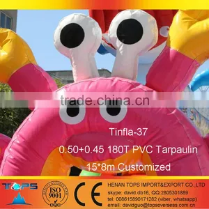 Inflatable Bouncer Shark Tale Undersea Tinfla 37 in PVC Tarpaulin Finding Nemo thumbnail-4