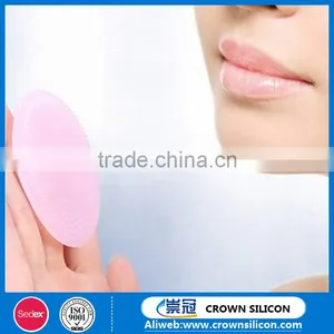 Wash Face Exfoliating Brush Colorful Silicone Oval Cleaning Pad Skin Care thumbnail-3