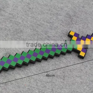 Diamond Mosaic Sword Foam Weapon Action Figure Accessory thumbnail-1