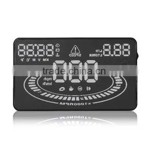 OBD2 Car Multi-color New HUD Head Up Display System 5.5 Inch HUD E300 Display Local Time thumbnail-2