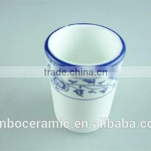 Stock Cheap Blue & White Porcelain Cup, Japanese Restaurant Drinking Cup , Tea Cups thumbnail-2