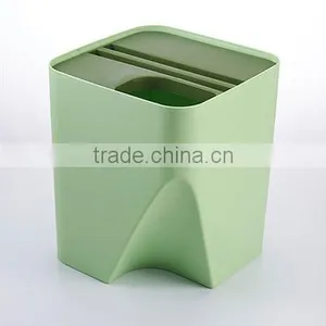 Wholesale Stock Small Order Coverable Classifying Garbage Can thumbnail-1
