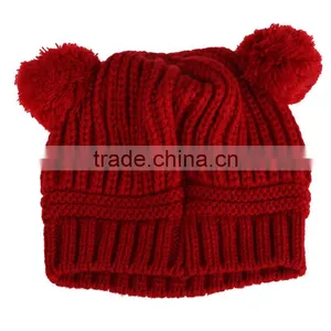Warm Children Knitting Woolen Hat Comforatble Winter Kids Boy Girl Cap thumbnail-5