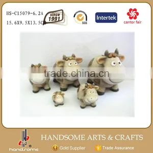 Decorative Different Sizes Ceramic Cow Bank Money Box thumbnail-1
