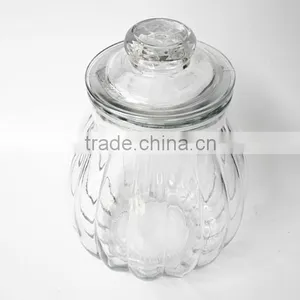 Fat Classically Mordern Glass Canning Jars With Glass Rubber Cap thumbnail-2