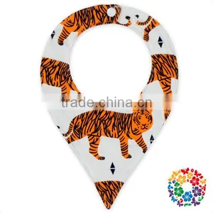 Baby Unisex Animal And Fruit Print Drooling And Teething Baby Bibs Triangle thumbnail-1