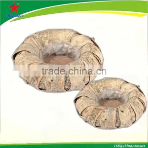 Birch Bark Cemetery Flower Pot thumbnail-1