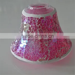 Small Glass Oil Lamp for Candle Mosaic Table Lamp thumbnail-1