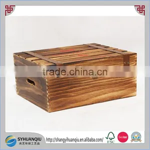 Custom Order Dark Six Bottle Wooden Wine Box CN thumbnail-1
