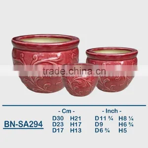 Vietnamese Ceramic Glazed Indoor Pot/ Indoor Planter BN-SA294 thumbnail-1