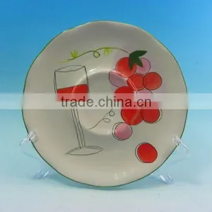 Round Ceramic Fruit Tray thumbnail-1