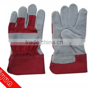 10.5" Cow Leather Gloves Work Cowhide Working Glove thumbnail-1
