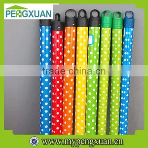 Chinese Colorful Pvc Coated Screwed Broom Stick With Custom Design thumbnail-2
