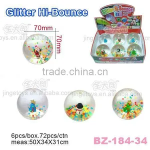 Large Beads Globe Hi Bounce Ball With Christmas Thing thumbnail-1