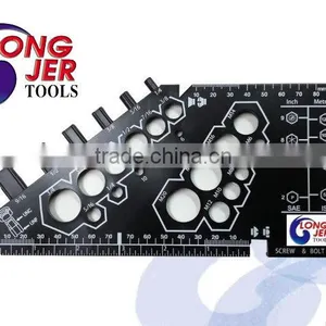 Metric & SAE High Impacted ABS Screw Nut & Bolt Gauge for Measuring Tools thumbnail-1