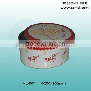 Round Tin Box for Biscuit/candy/cookie thumbnail-1