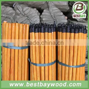 PVC Coated Wooden Broom Handle With Thread Wooden Broom Stick / Wood Handle / thumbnail-5