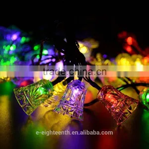 2016 Waterproof Solar Powered 20LED Bell Shaped Fairy String Light For Wedding Party Garden Christmas Tree Decoration thumbnail-1
