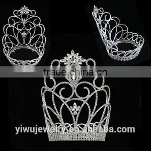 Princess Rhinestone Flower Crown Tiaras H172-172 thumbnail-2
