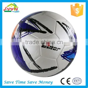 Superior Quality Firmly Regular Size no Stitch Laminated Thermally Bonded Competition Race Tpu Football Soccer Ball thumbnail-5