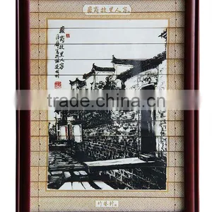 Framed Wall Docoration(bamboo Carving) thumbnail-1